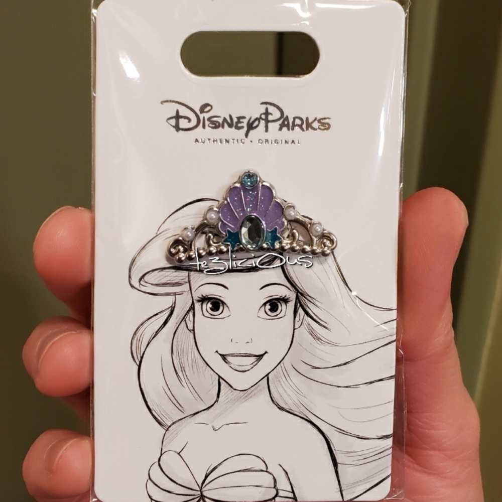 DISNEY PARKS ARIEL TIARA CROWN PIN - Picture 3 of 3